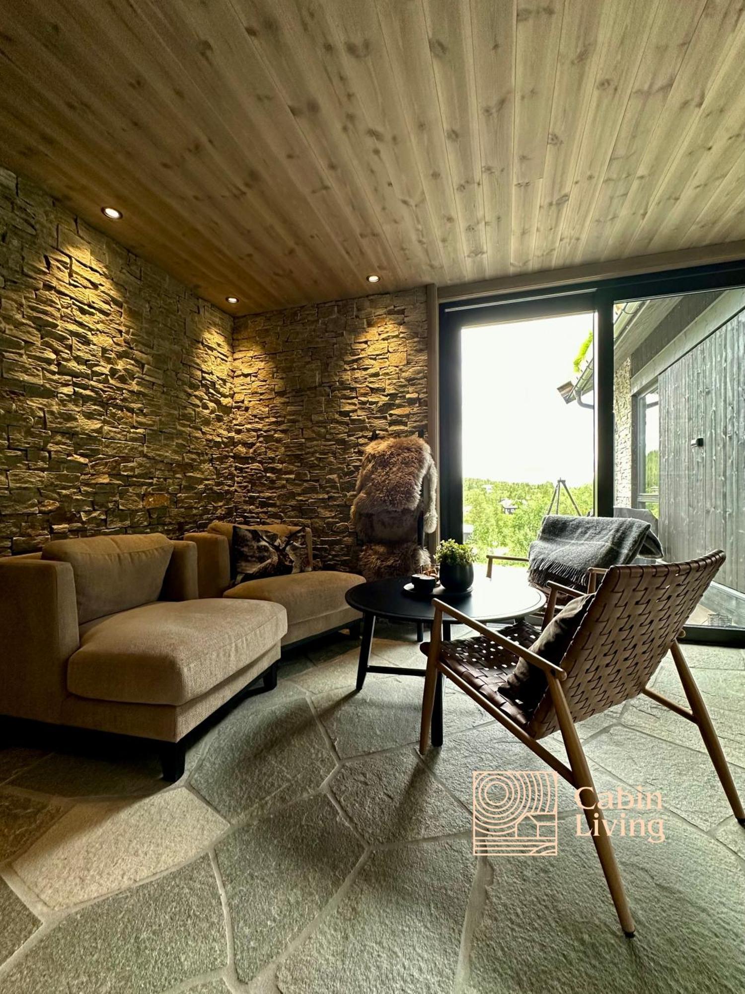 Brand New Cabin On The Sunny Side Of Gaustatoppen With A Great View Tuddal Exterior foto